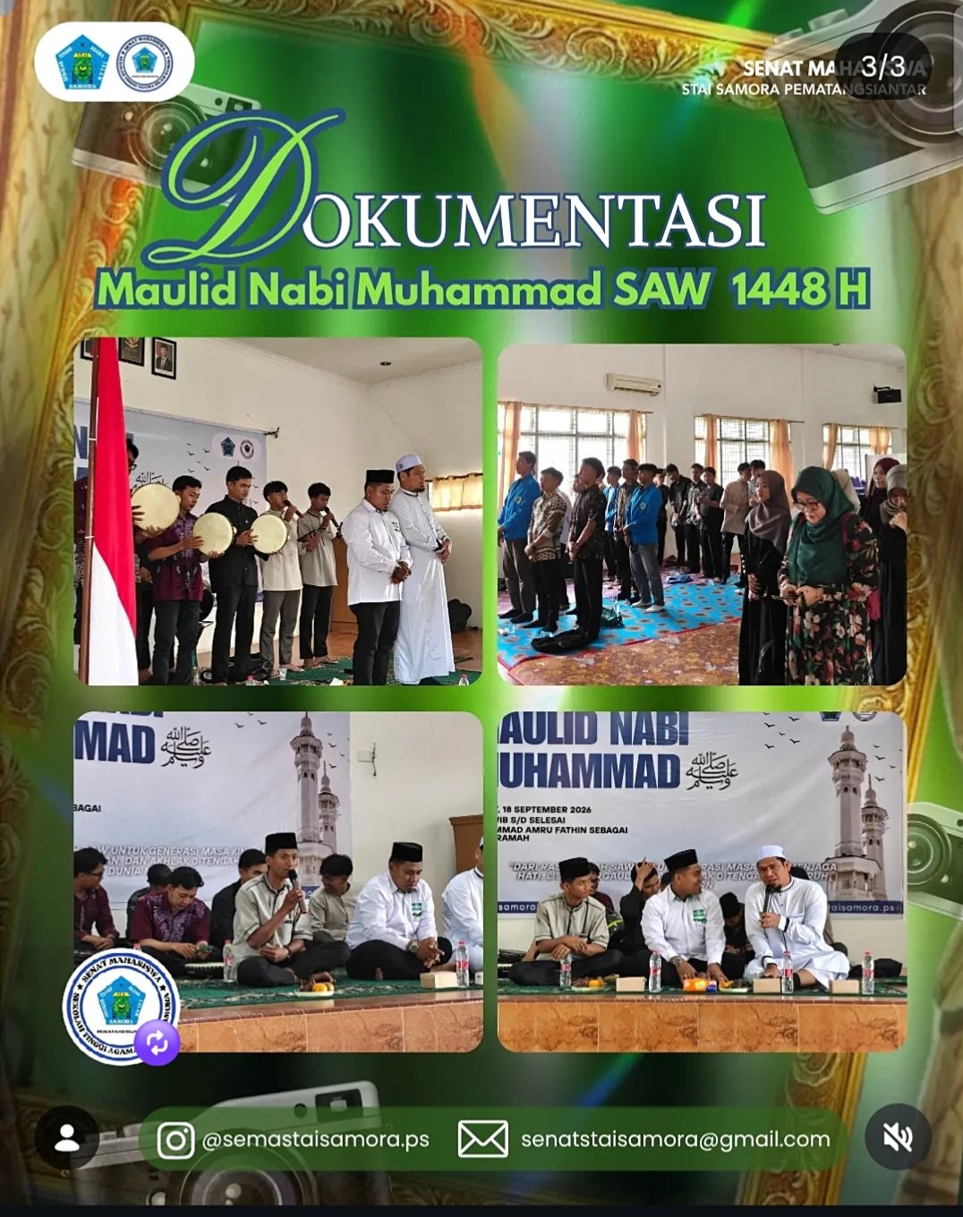 STAI SAMORA Memperingati Maulid Nabi Muhammad SAW 1448 H